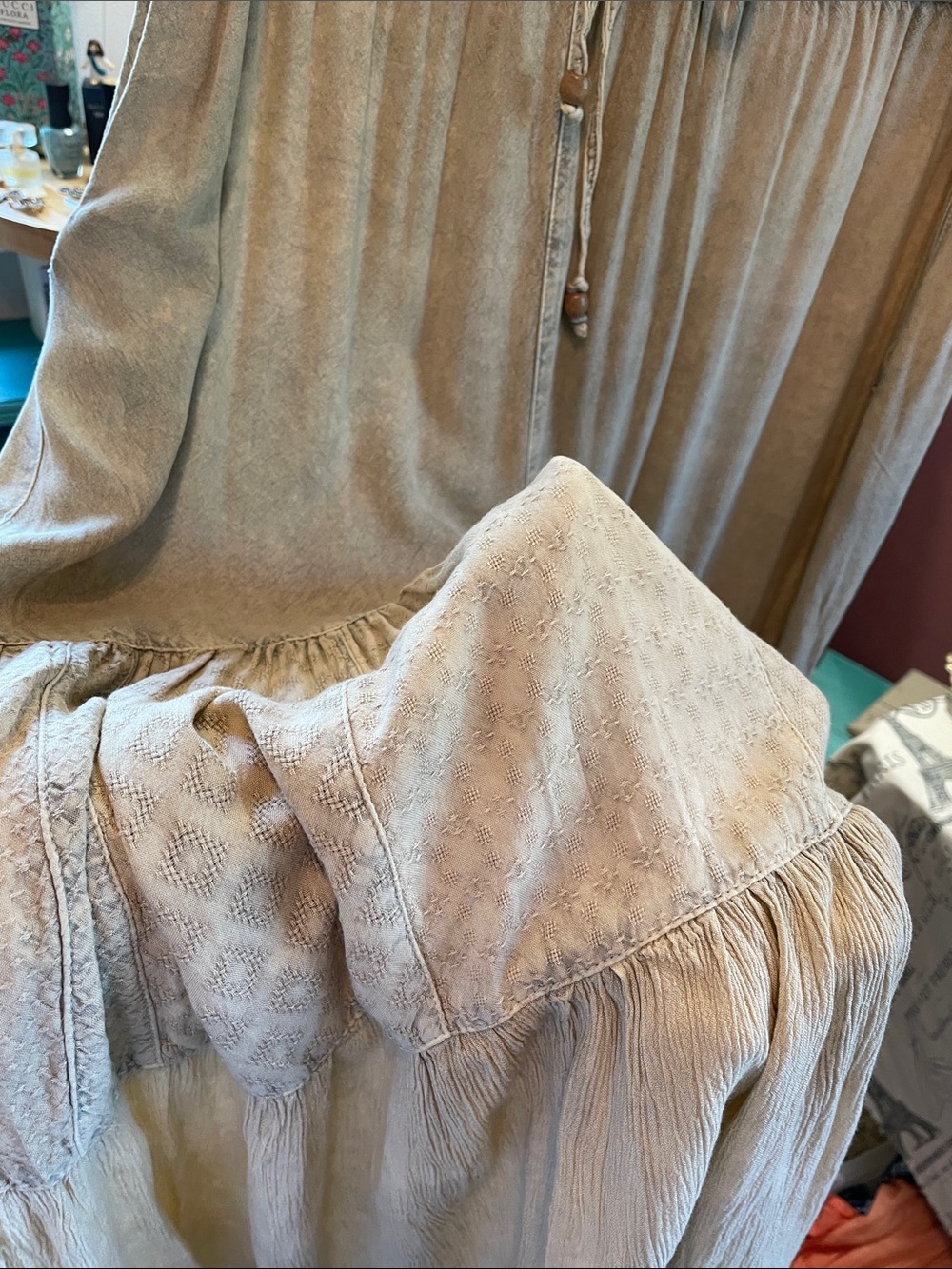 Boho Tiered Palazzo Patchwork Pants - Young Threads - Picture 7 of 13